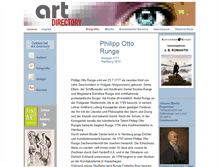 Tablet Screenshot of philipp-otto-runge.de